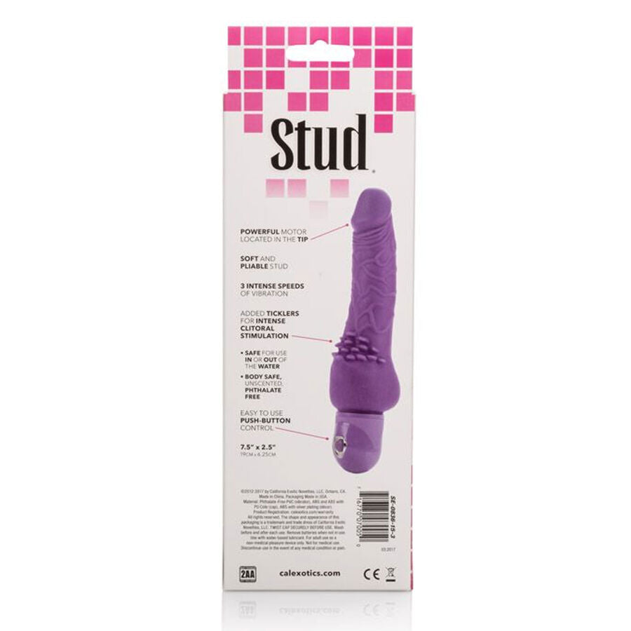 VIBRADOR REALISTICO CALEXOTICS - POWER STUD CLITERRIFIC LILA