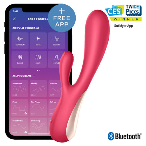 VIBRADOR RABBIT CON APP SATISFYER MONO FLEX