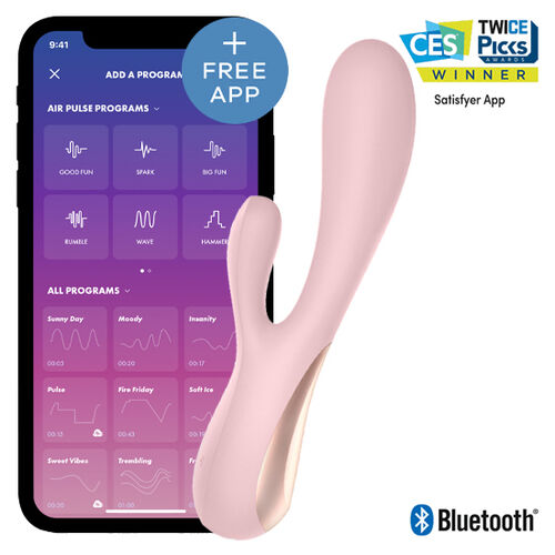 VIBRADOR RABBIT CON APP SATISFYER MONO FLEX