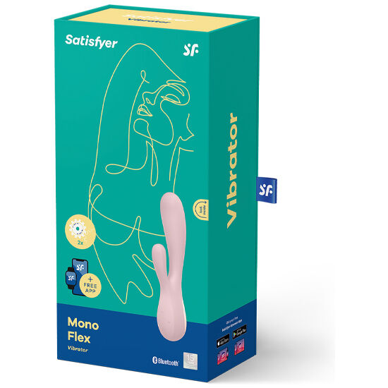 VIBRADOR RABBIT CON APP SATISFYER MONO FLEX