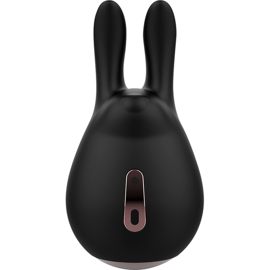 MASAJEADOR ESTIMULADOR DE CLITORIS COQUETTE CHIC DESIRE -  NEGRO / GOLD CONEJO