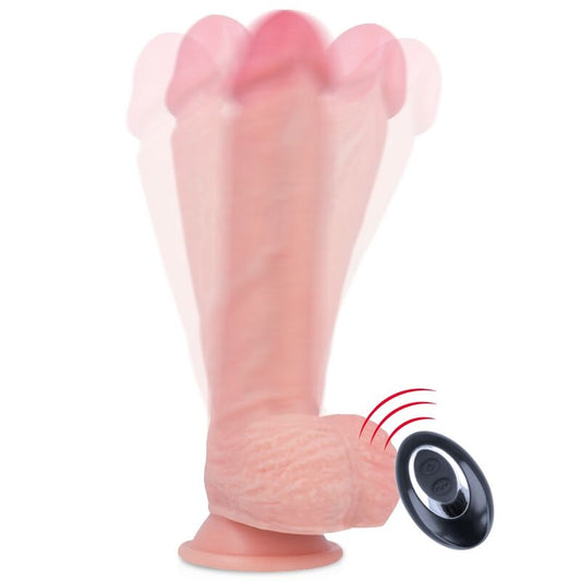 VIBRADOR REALISTICO 20.5 CM -O- 4.62 CM ROCKARMY - APACHE CONTROL REMOTO LIQUID SILICONE