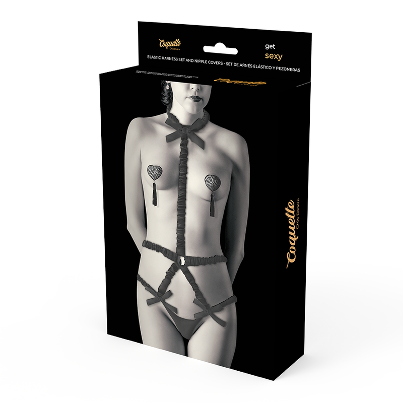 SET CON PEZONERAS COQUETTE CHIC DESIRE - LINGERIE DELUXE