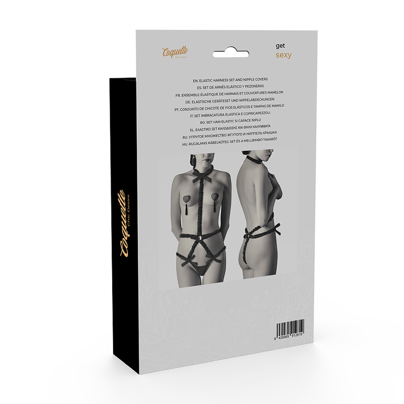 SET CON PEZONERAS COQUETTE CHIC DESIRE - LINGERIE DELUXE