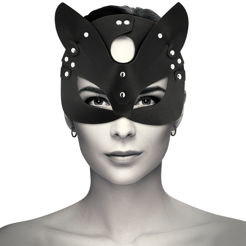 MASCARA COQUETTE CHIC DESIRE - CUERO VEGANO CON OREJAS DE GATO