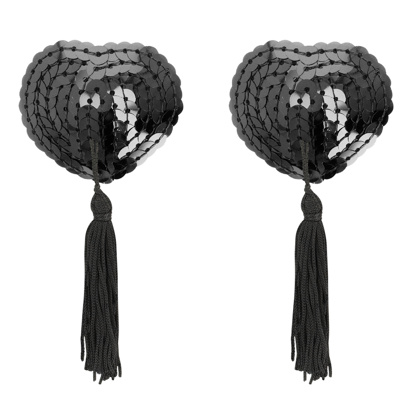 CUBRE PEZONES COQUETTE CHIC DESIRE - NEGRO LENTEJUELAS