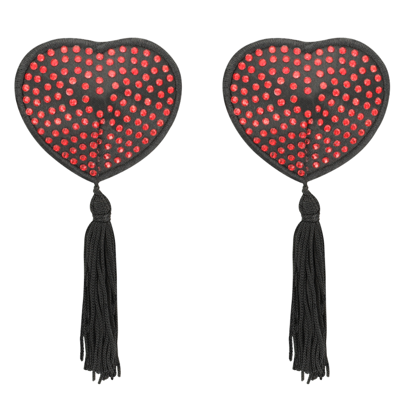 CUBRE PEZONES COQUETTE CHIC DESIRE - ROJO / NEGRO
