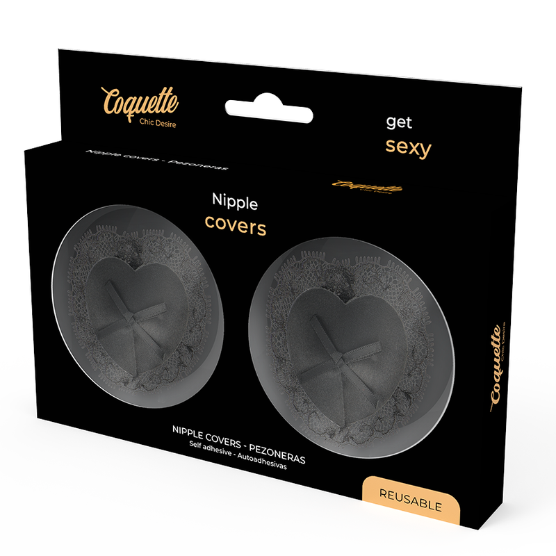 CUBRE PEZONES COQUETTE CHIC DESIRE - LACE NEGRO