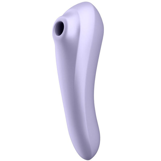 DUAL PLEASURE AIR PULSE ESTIMULADOR Y VIBRADOR CON APP SATISFYER - VIOLETA