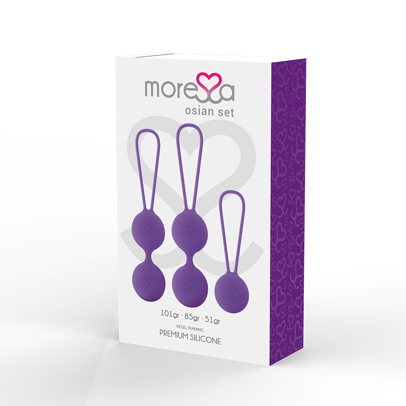 BOLAS KEGEL MORESSA - OSIAN SET 51 GR + 101 GR + 85 GR PREMIUM SILICONA LILA