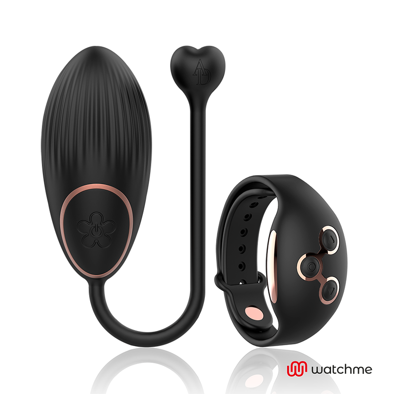 HUEVO VIBRADOR CONTROL REMOTOANNE'S DESIRE - TECNOLOGÍA WATCHME NEGRO/GOLD