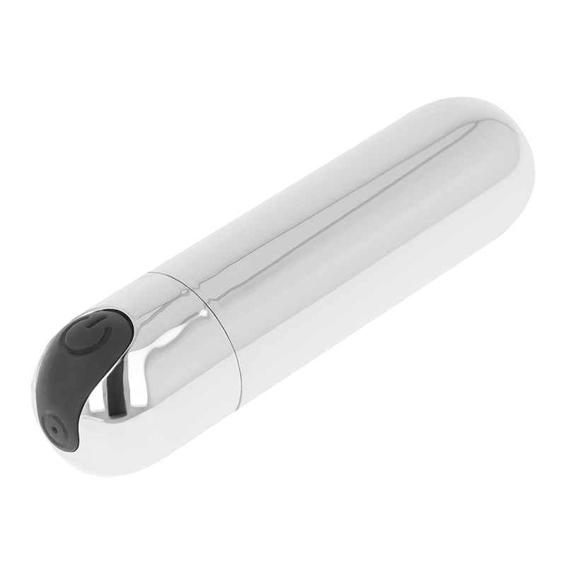 SILVER BALA VIBRADORA 8 CM RECARGABLE USB PLATEADA
