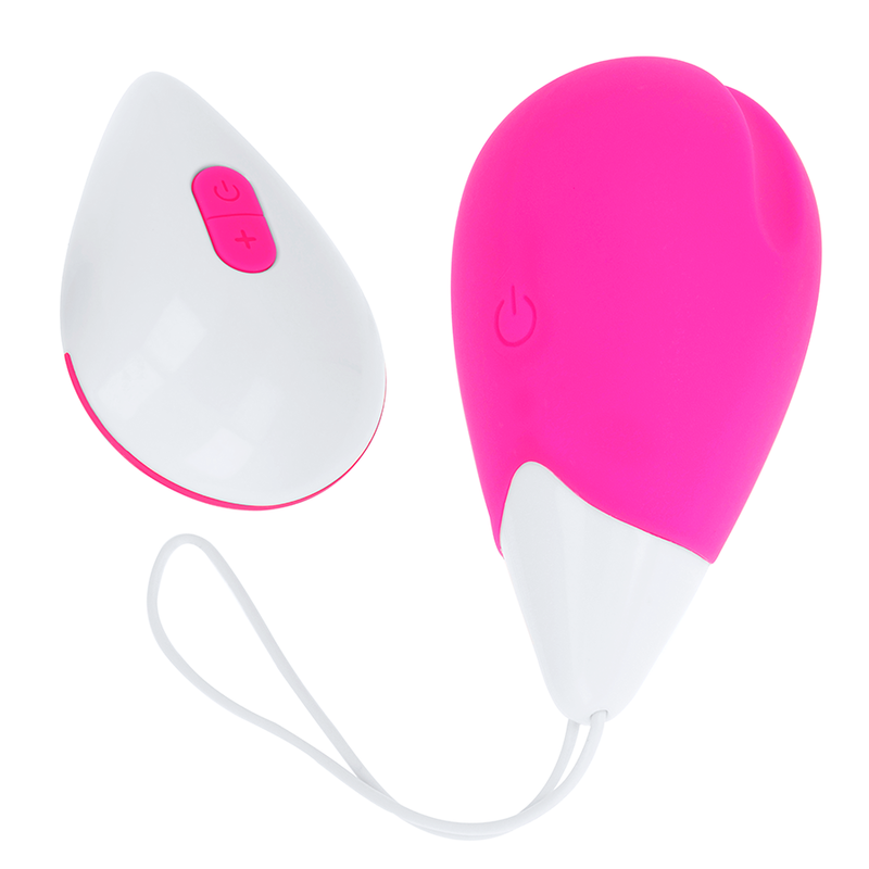 HUEVO VIBRADOR OHMAMA - 10 MODOS ROSA Y BLANCO