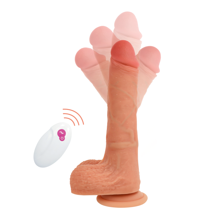 VIBRADOR REALISTICO CYBER SILICOCK - CONTROL REMOTO MR RICK 20.9 CM -O- 4 CM