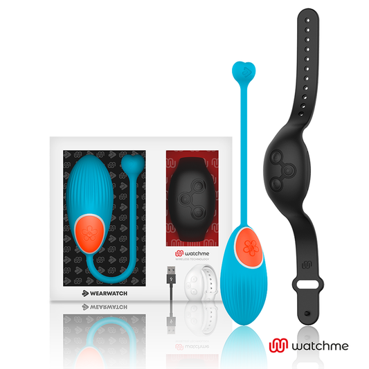 HUEVO VIBRADOR WEARWATCH - CONTROL REMOTO TECHNOLOGY WATCHME AZUL / AZABACHE