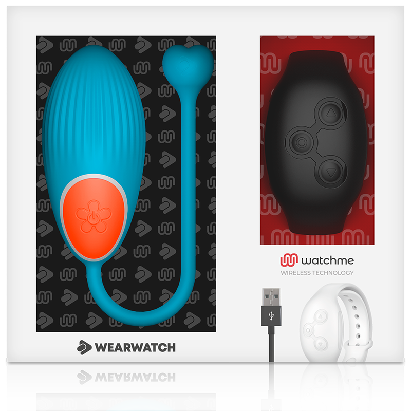 HUEVO VIBRADOR WEARWATCH - CONTROL REMOTO TECHNOLOGY WATCHME AZUL / AZABACHE