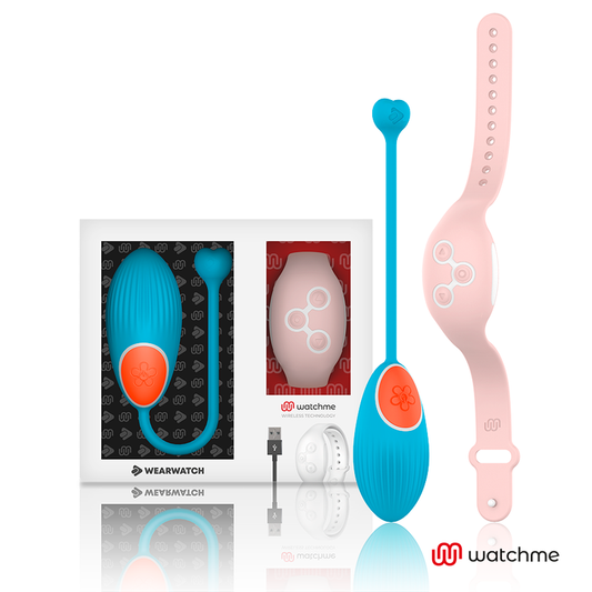 HUEVO VIBRADOR WEARWATCH -  CONTROL REMOTO TECHNOLOGY WATCHME AZUL / ROSA