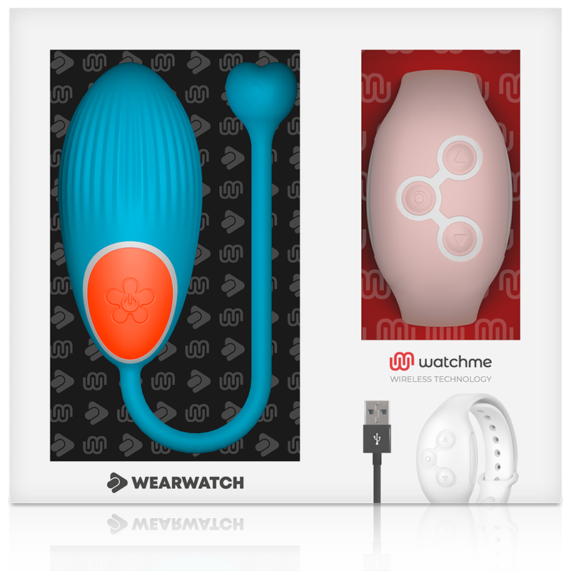 HUEVO VIBRADOR WEARWATCH - CONTROL REMOTO TECHNOLOGY WATCHME AZUL / ROSA