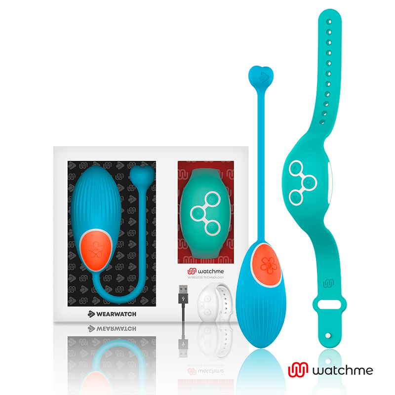 HUEVO VIBRADOR WEARWATCH - CONTROL REMOTO TECHNOLOGY WATCHME AZUL / AGUAMARINA