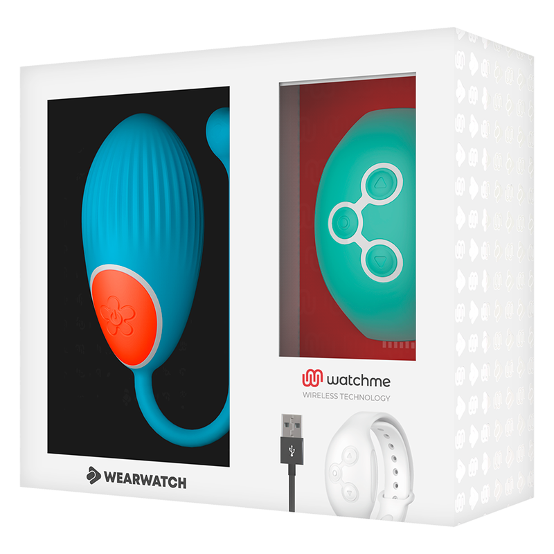 HUEVO VIBRADOR WEARWATCH - CONTROL REMOTO TECHNOLOGY WATCHME AZUL / AGUAMARINA