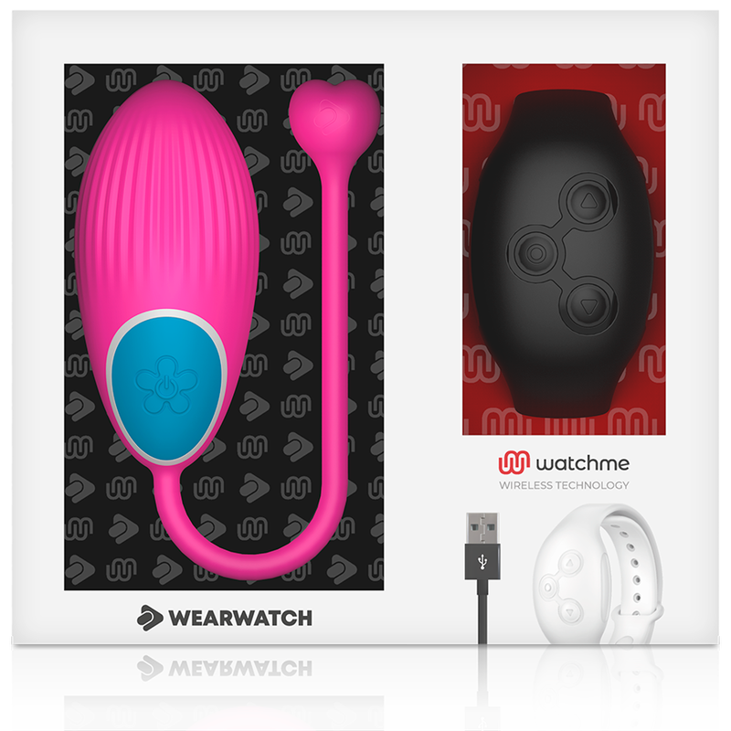 WEARWATCH HUEVO VIBRADOR CONTROL REMOTO TECHNOLOGY WATCHME FUCSIA / AZABACHE