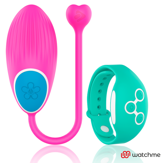 HUEVO VIBRADOR WEARWATCH -  CONTROL REMOTO TECHNOLOGY WATCHME FUCSIA / AGUA MARINA