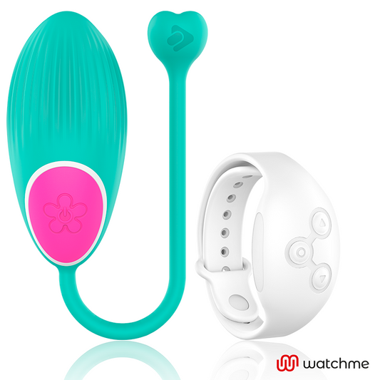 HUEVO VIBRADOR WEARWATCH - CONTROL REMOTO TECHNOLOGY WATCHME AGUA MARINA / NÍVEO