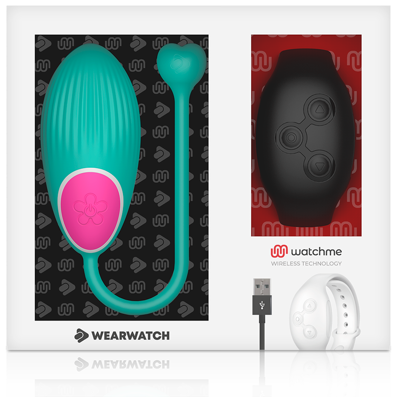 HUEVO VIBRADOR WEARWATCH - CONTROL REMOTO TECHNOLOGY WATCHME AGUA MARINA / AZABACHE