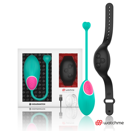 HUEVO VIBRADOR WEARWATCH - CONTROL REMOTO TECHNOLOGY WATCHME AGUA MARINA / AZABACHE
