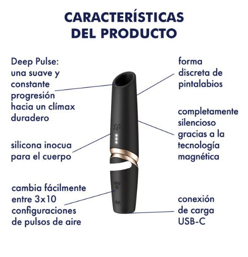 PERFECT KISS ESTIMULADOR ONDAS DE PRESIÓN DISCRETO SATISFYER