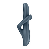 SATISFYER - HEAT FLEX 4 VIBRADOR EFECTO CALOR 12 VIBRACIONES GRIS