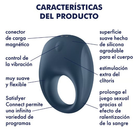 STRONG ONE CONNECT ANILLO VIBRADOR CON APP MUNDIAL SATISFYER