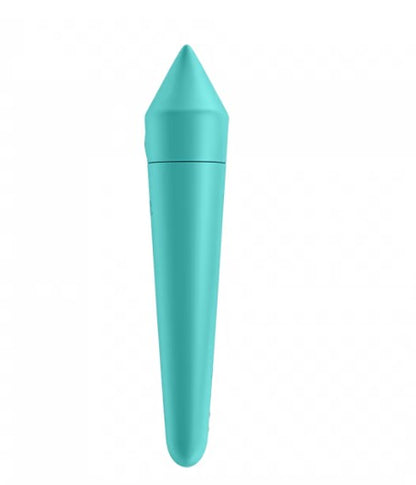 ULTRA POWER BULLET 8 BALA VIBRADORA TURQUESA CON APP RECARGABLE USB SATISFYER