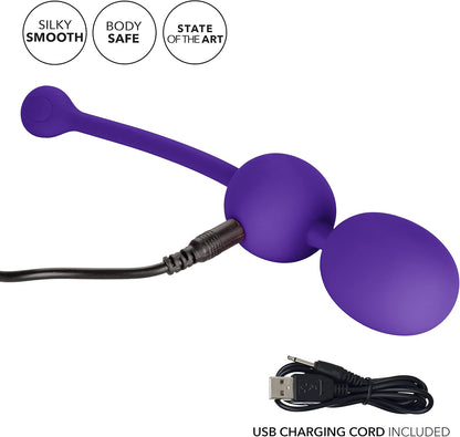 CALEXOTICS - BOLAS VIBRADORAS DUAL KEGEL RECARGABLES LILA