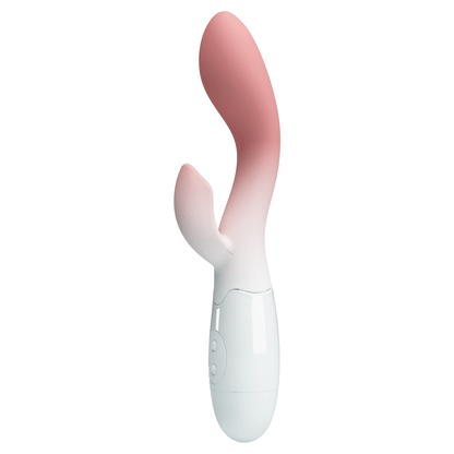 BRIGHTY VIBRADOR RABBIT 30 VIBRACIONES ROSA CON BATERÍAS AAA