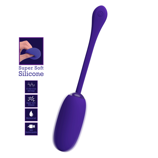 HUEVO VIBRADOR PRETTY LOVE - JULIUS IMPERMEBLE & RECARGABLE LILA