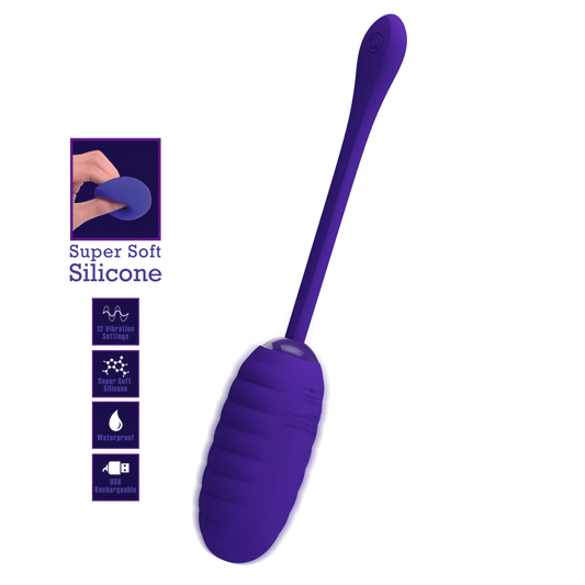 HUEVO VIBRADOR PRETTY LOVE - KIRK  RECARGABLE LILA