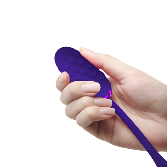 HUEVO VIBRADOR PRETTY LOVE - CON TEXTURA MARINA RECARGABLE LILA