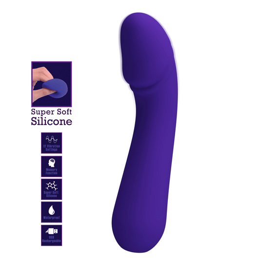 CETUS VIBRADOR FLEXIBLE 12 FUNCIONES RECARGABLE USB