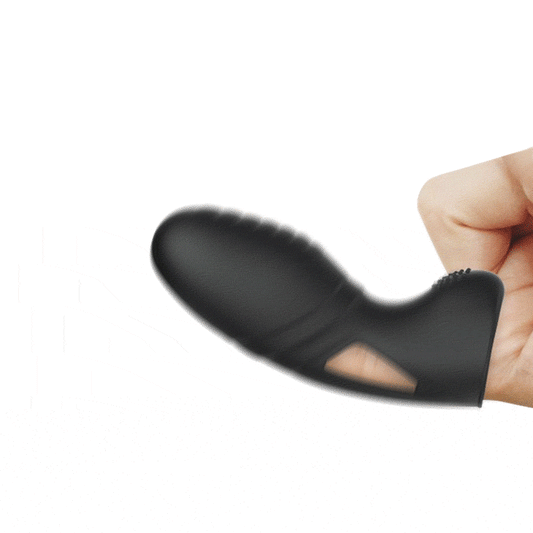 ALAN VIBRADOR DE DEDO  SILICONA NEGRO