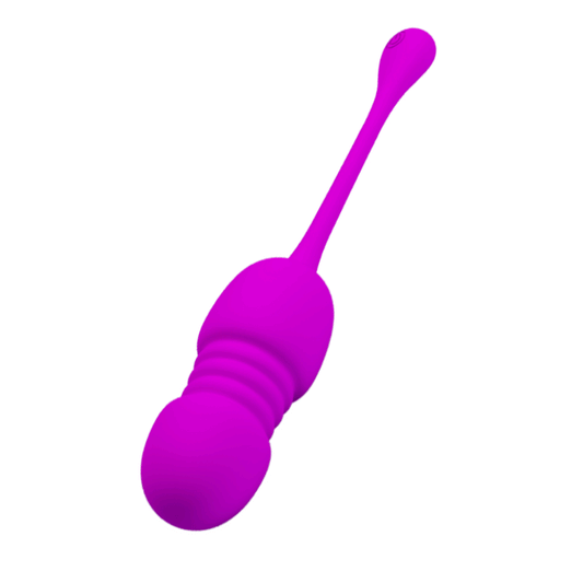 HUEVO VIBRADOR PRETTY LOVE - CALLIE  RECARGABLE MORADO CON MOVIMIENTO DE EMPUJE