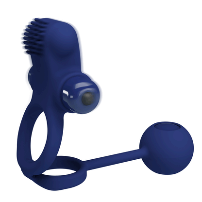 REMINGTON DOBLE ANILLO VIBRADOR CON PLUG AZUL