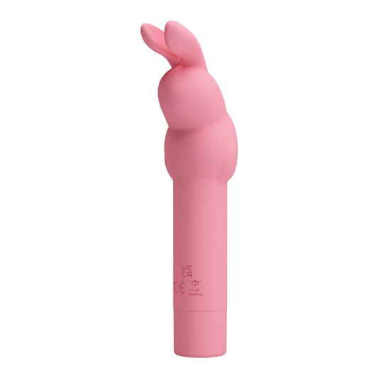GERARDO MINI VIBRADOR DE SILICONA CONEJO ROSA BATERÍA AAA