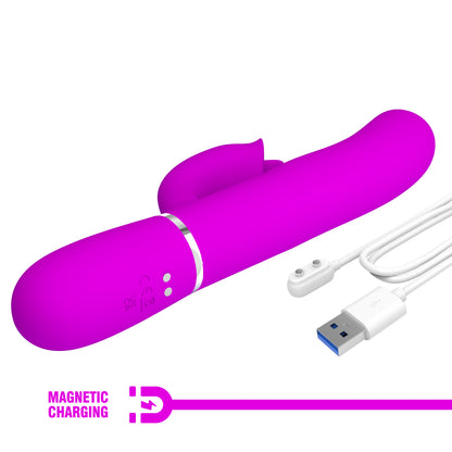 PRETTY LOVE - VIBRADOR RABBIT CON LICKING FUCSIA