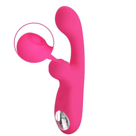 PRETTY LOVE - SKYLAR VIBRADOR RABBIT ESTIMULADOR CON LED ROSA