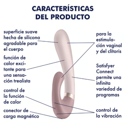VIBRADOR RABBIT CON APP SATISFYER - HEAT WAVE