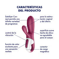 SATISFYER - HOT BUNNY VIBRADOR RABBIT CON APP Y CALENTAMIENTO