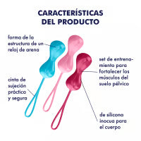 SATISFYER - LOVEBALLS TRAINING SET 1 POWER BALLS 57GRS + 73GRS + 86GRS