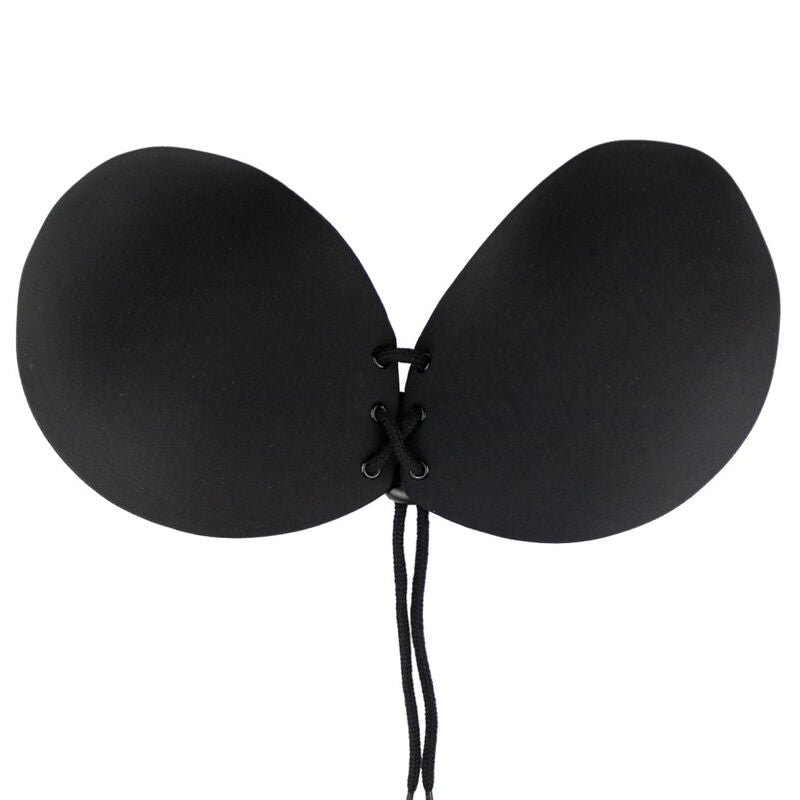 SUJETADOR ADHESIVO BYE-BRA - ENTRELAZADO NEGRO COPA A