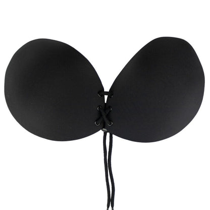 SUJETADOR ADHESIVO BYE-BRA - ENTRELAZADO NEGRO COPA A
